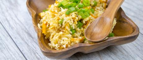 Cauliflower Rice, Vegetarian Fried Rice, Fried Rice, 