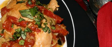 Saladmaster: Pollo Mediterráneo con Salsa de Crema de Tomates Deshidratados 